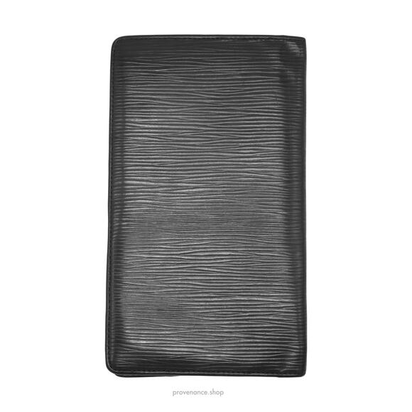 🔴 Louis Vuitton Long Wallet - Black Epi Noir Leather - Picture 3 of 8